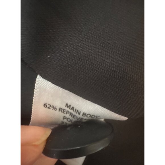 NWT Black Open Edit XS Relaxed Blazer Jacket Polyester - Picture 12 of 13